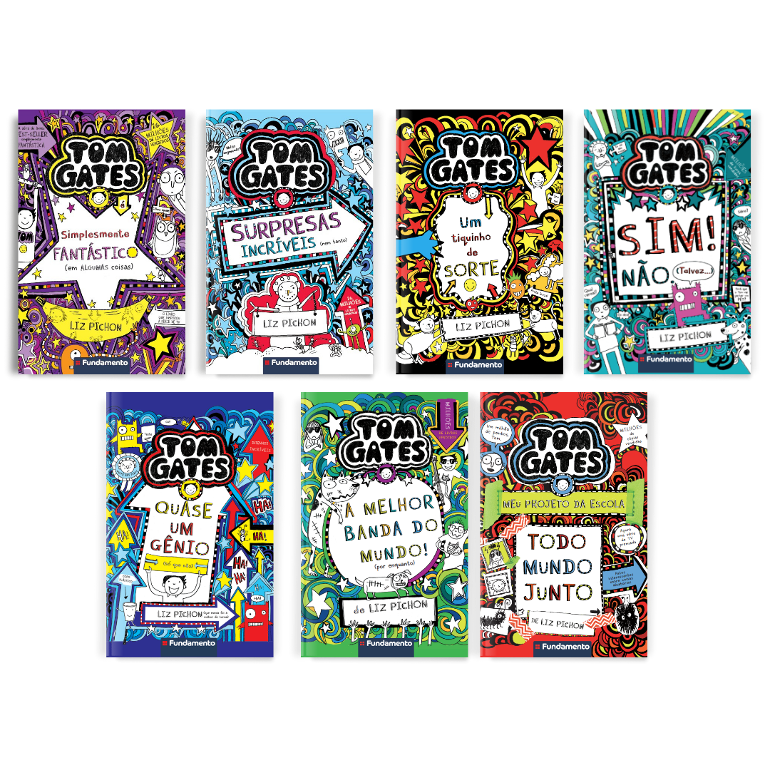 Kit Tom Gates - 7 Livros (5 Ao 11) - Editora Fundamento #livro_infantil#