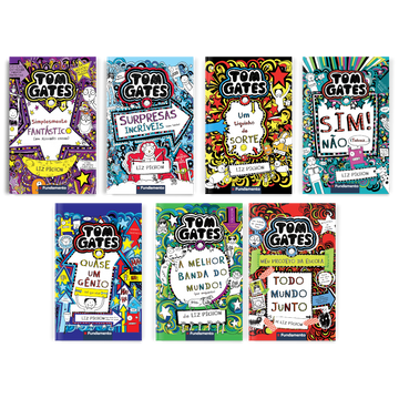 Kit Tom Gates - 7 Livros (5 Ao 11) - Editora Fundamento #livro_infantil#