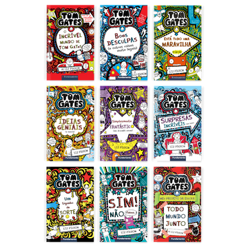 Kit Tom Gates - 9 Livros - Editora Fundamento livro_infantil
