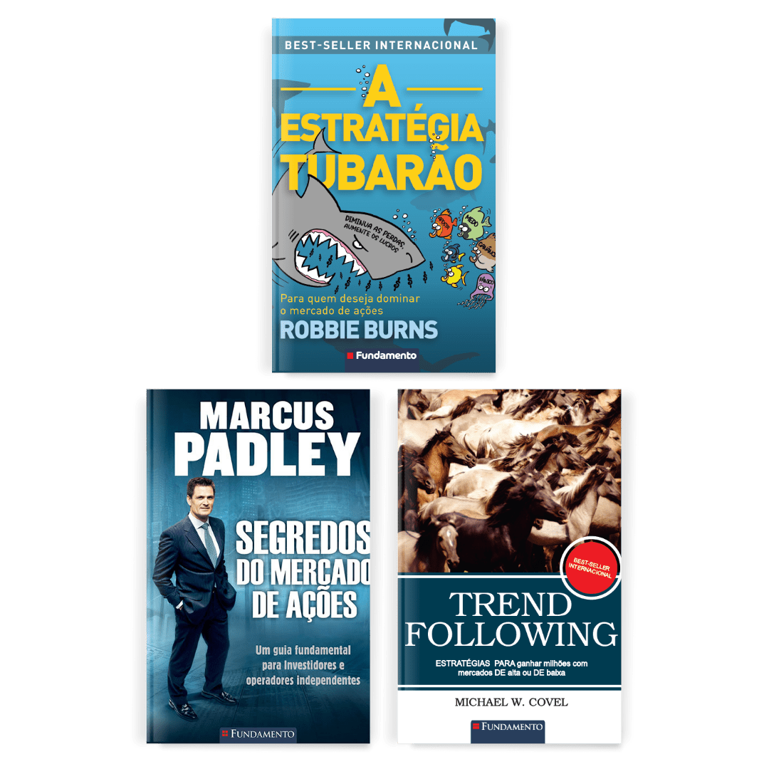 Kit Trader - 3 Livros para Ganhar Dinheiro com Ações - Editora Fundamento livro_infantil