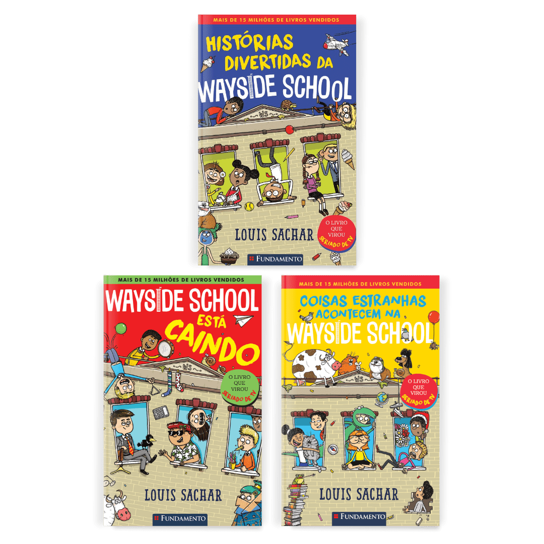Kit Wayside School - 3 Livros (1 ao 3) - Editora Fundamento livro_infantil
