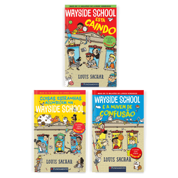 Kit Wayside School - 3 Livros (2 Ao 4) - Editora Fundamento livro_infantil