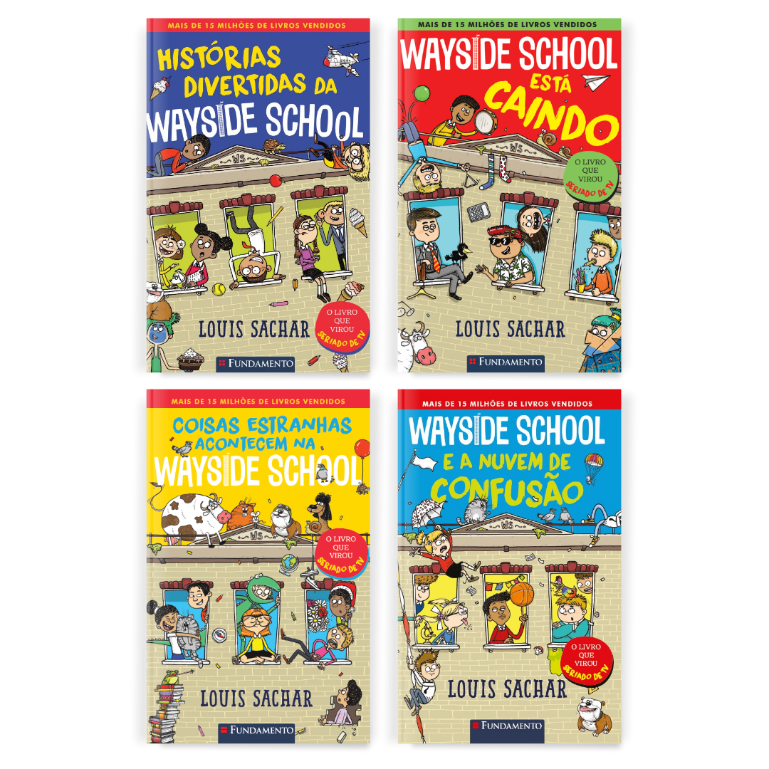 Kit Wayside School Coleção Completa - 4 Livros - Editora Fundamento livro_infantil