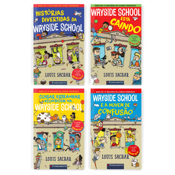 Kit Wayside School Coleção Completa - 4 Livros - Editora Fundamento livro_infantil