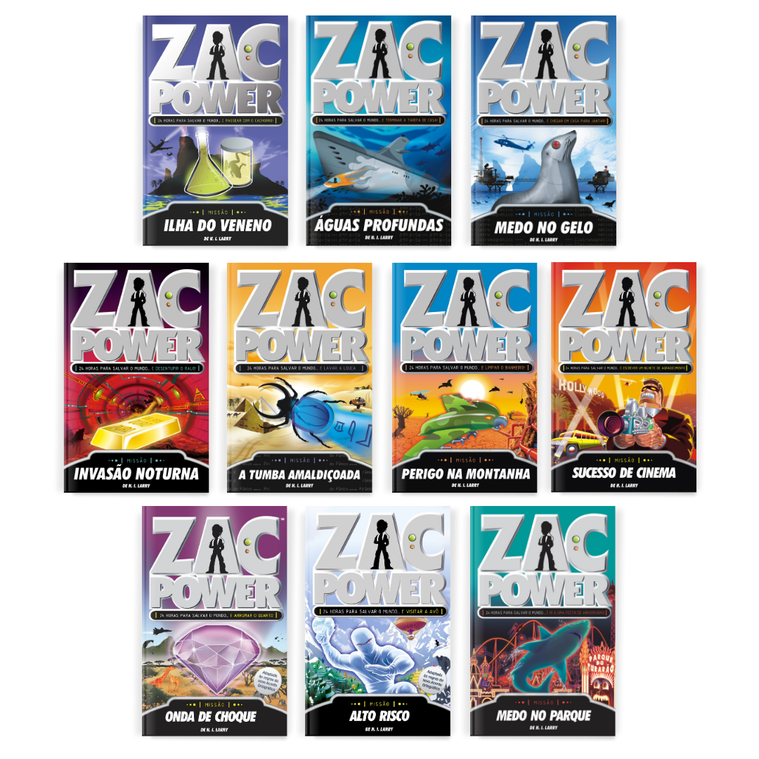 Kit Zac Power - 10 Livros - Editora Fundamento livro_infantil