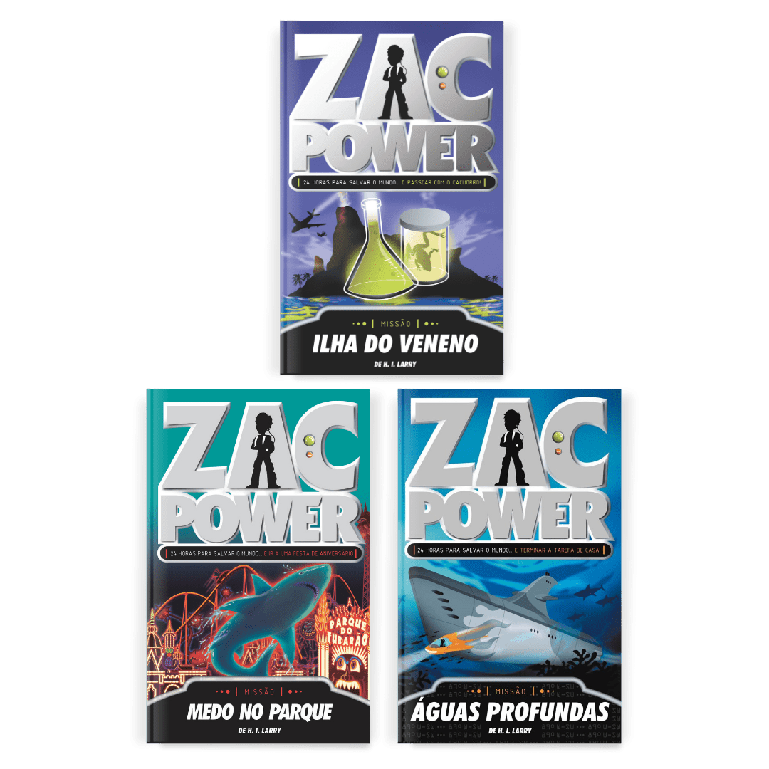 Kit Zac Power 3 Livros - Editora Fundamento livro_infantil