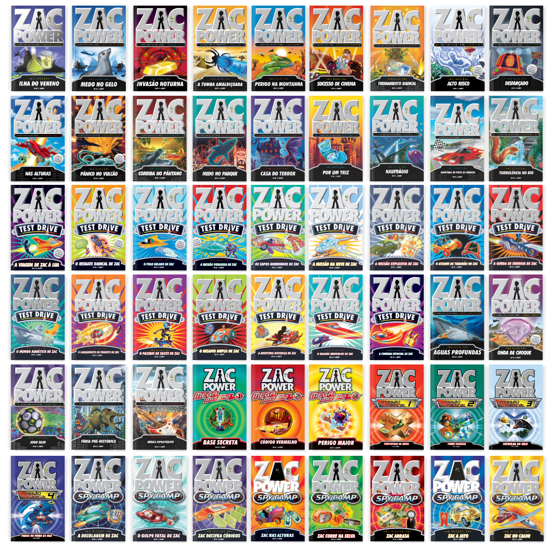 Kit Zac Power - 54 Livros - Editora Fundamento livro_infantil
