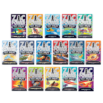 Kit Zac Power Test Drive - 16 Livros - Editora Fundamento livro_infantil