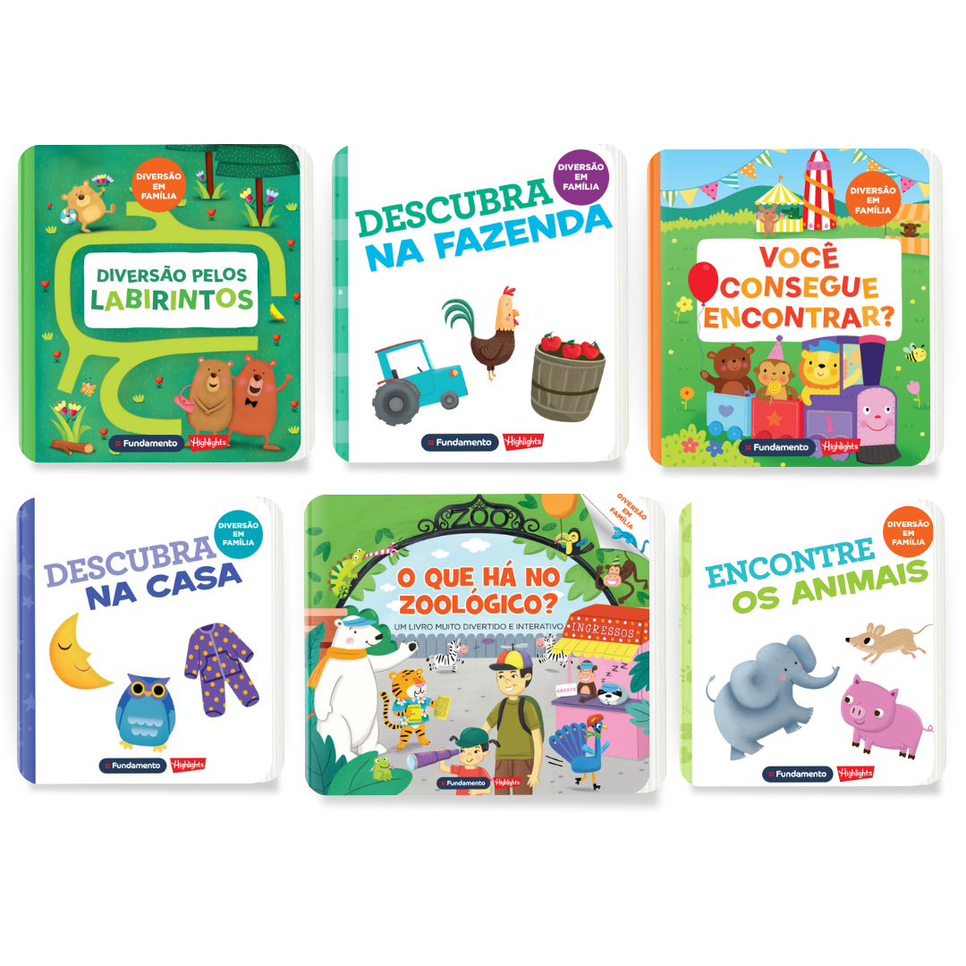 Kit Diversão em Família (6 Livros para Bebês)