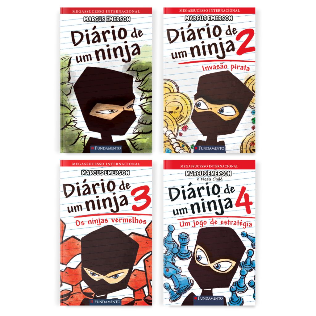 Kit Diario de Um Ninja - 4 Livros (1 ao 4)