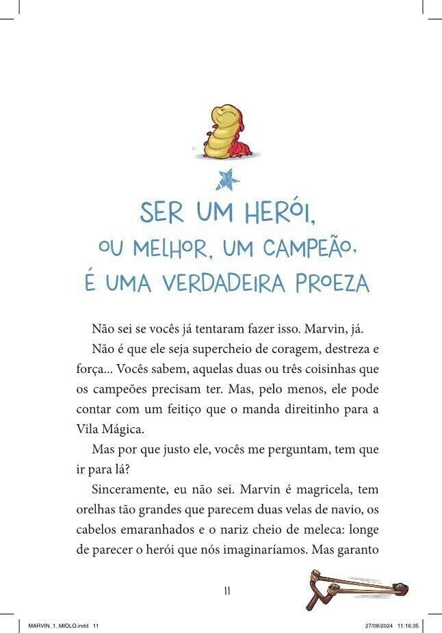 Marvin e a Vila Mágica - Livro 1 - Editora Fundamento livro_infantil