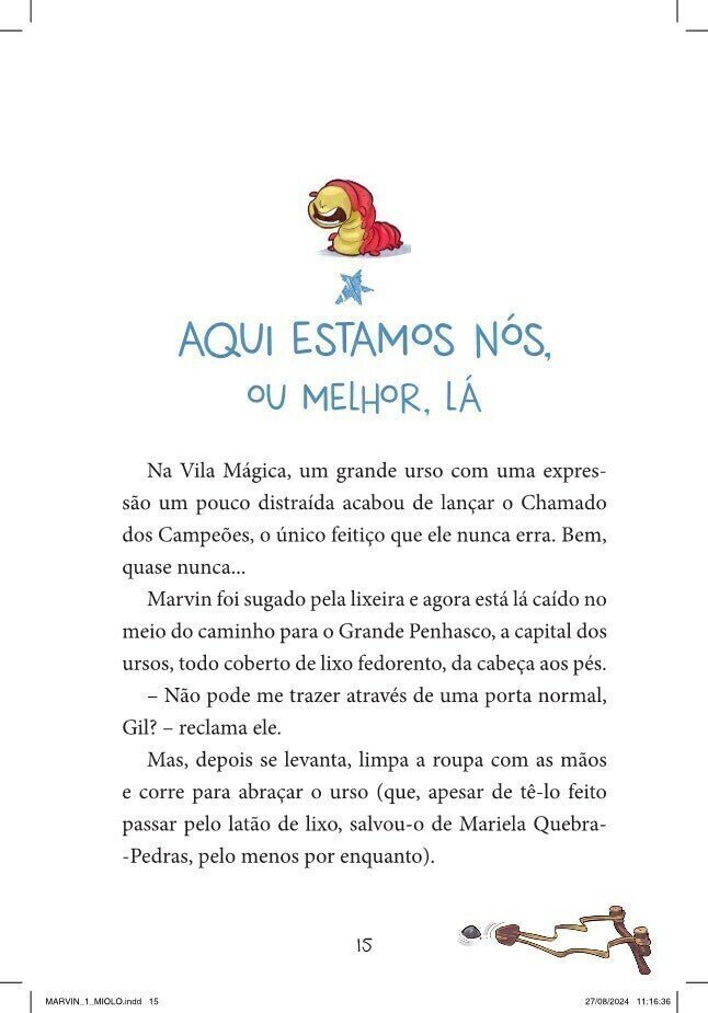 Marvin e a Vila Mágica - Livro 1 - Editora Fundamento livro_infantil