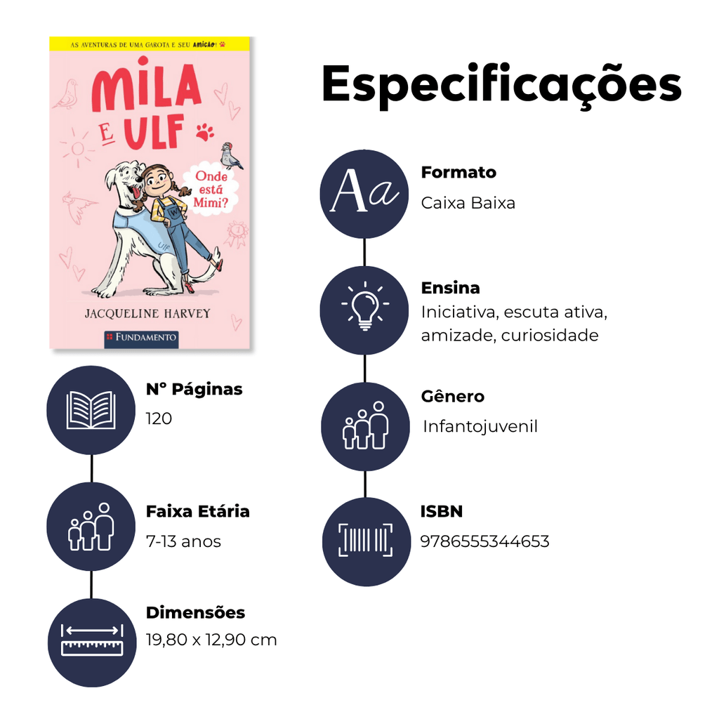 Mila & Ulf 1: Onde Está Mimi? - Editora Fundamento livro_infantil