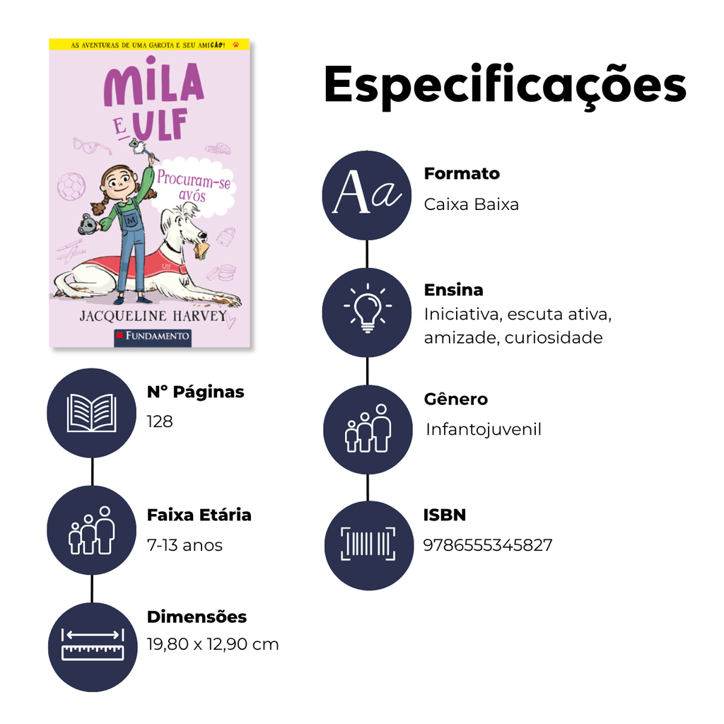 Mila & Ulf 3: Procuram - se Avós - Editora Fundamento livro_infantil