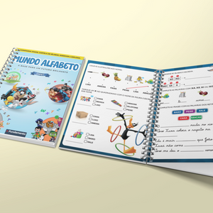 Kit Mundo Alfabeto - 2 Livros de Alfabetização + Acesso a Videoaulas Dinâmicas