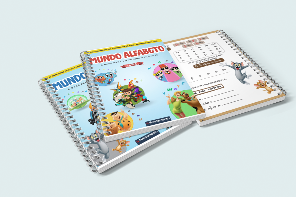 Kit Mundo Alfabeto - 2 Livros de Alfabetização + Acesso a Videoaulas Dinâmicas