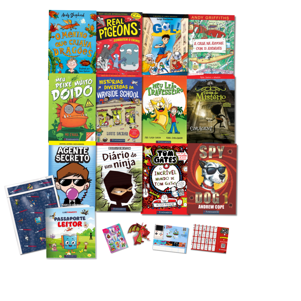 Kit Clube Fundamento Expresso - 12 Livros (Meninos 10 a 13 Anos)