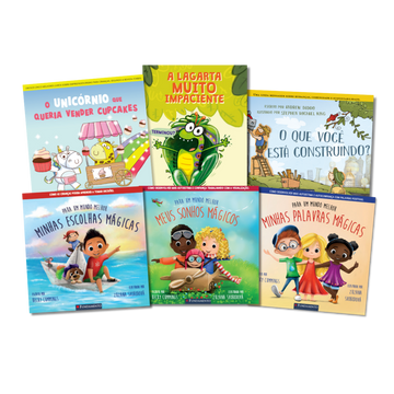 Kit Como Criar Filhos Fortes e Mais Felizes - 6 Livros Infantis para 3-6 Anos