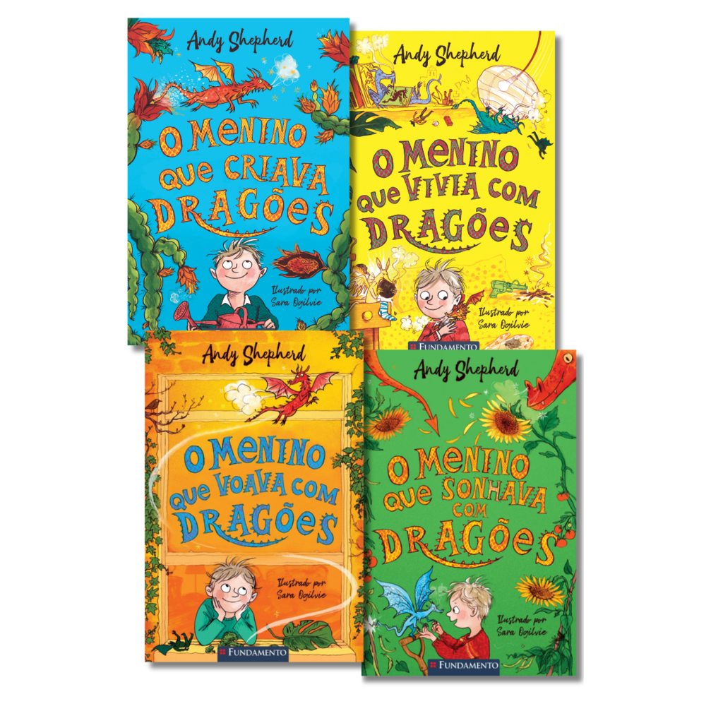Kit O Menino Que Criava Dragões - 4 Livros (1 ao 4)