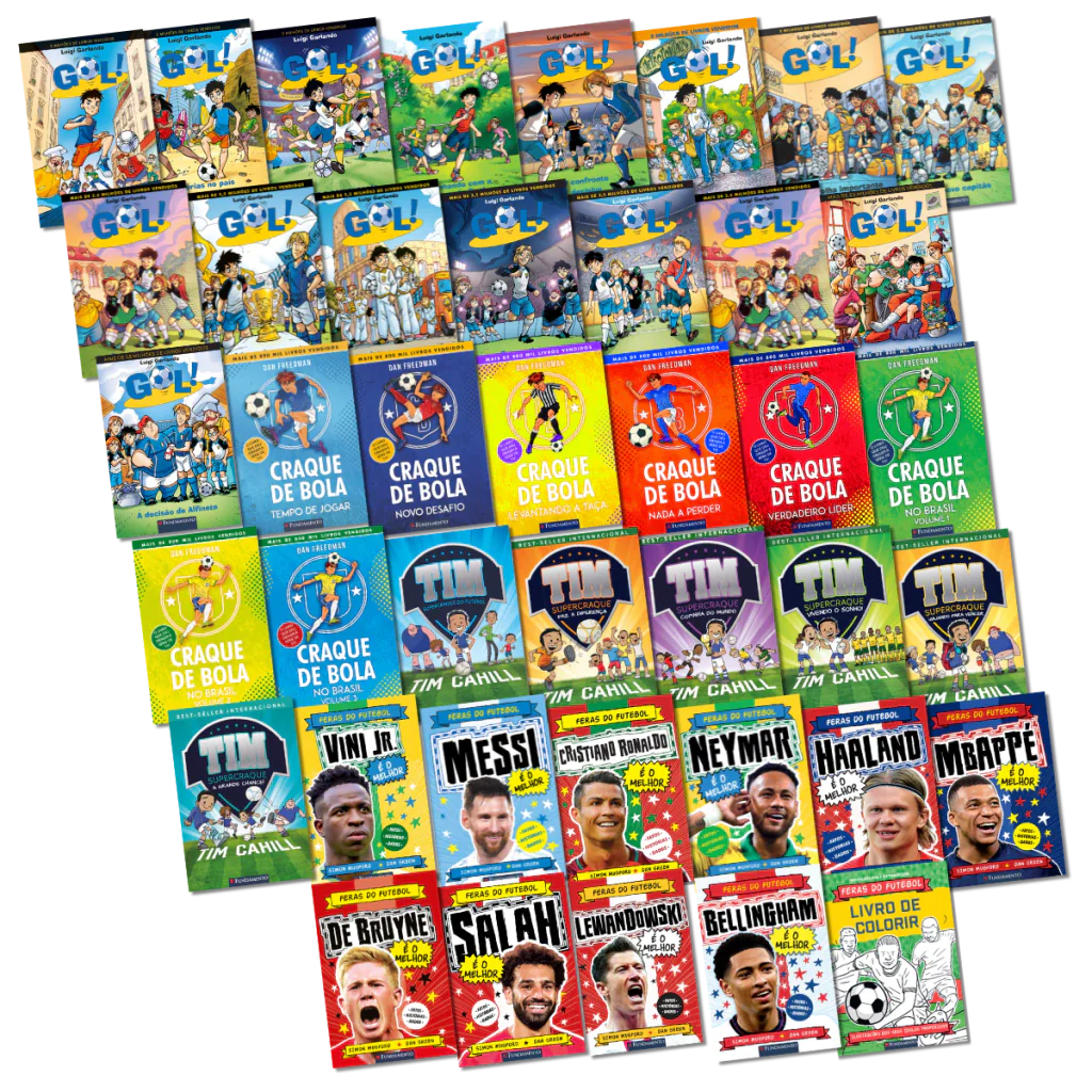 Kit 41 Livros de Futebol