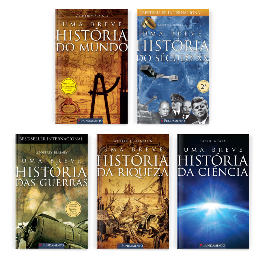 Kit Breve História - 5 Livros (Mundo, Século, Guerras, Riqueza, Ciência)