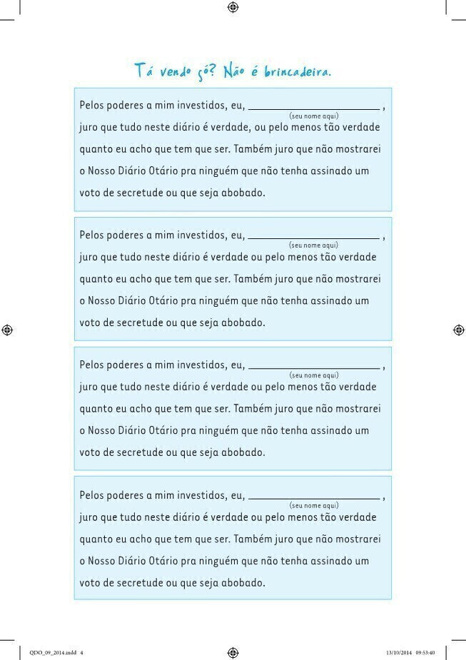 Nosso Diário Otário - Um Diário para Dividir com As Suas Amigas