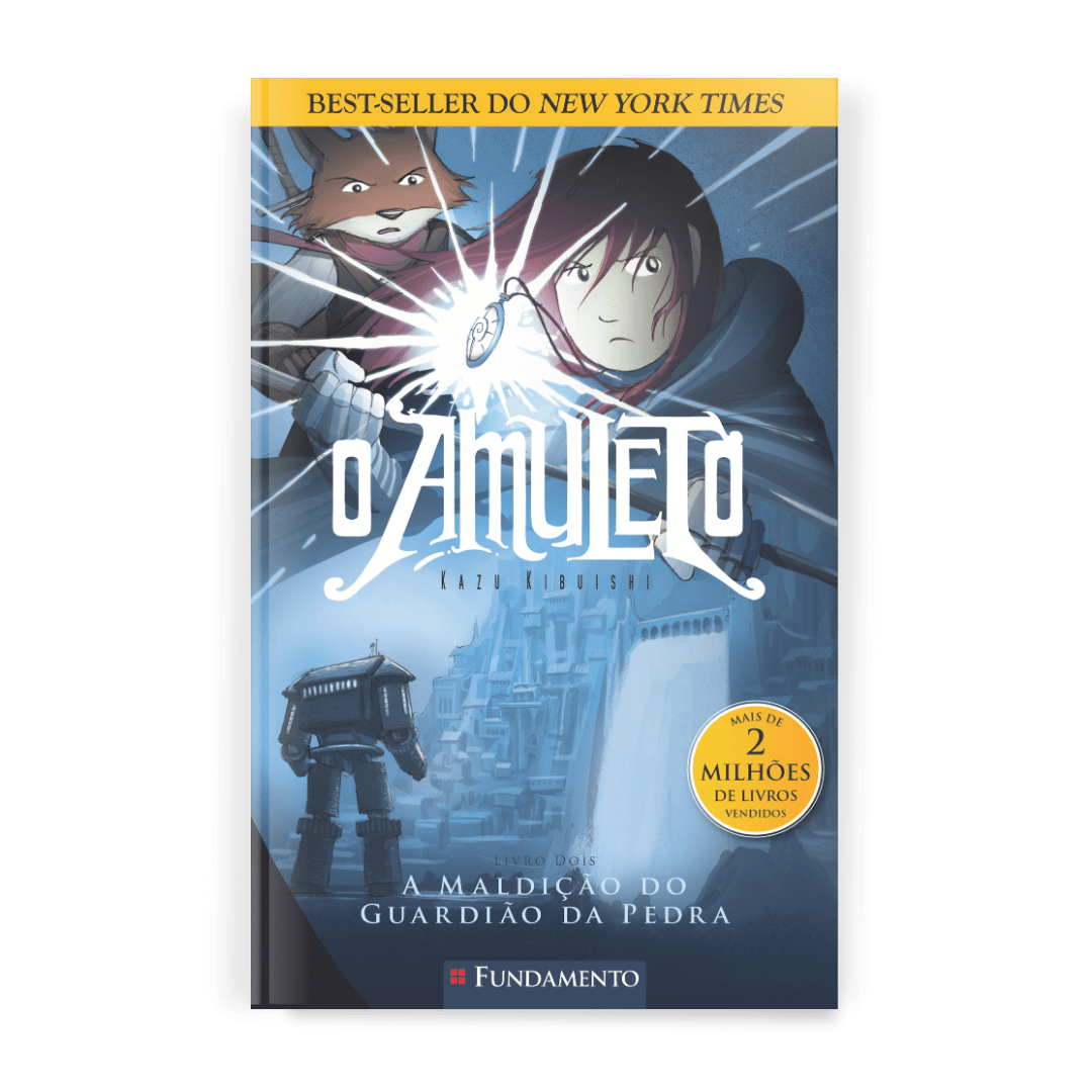 O Amuleto 02 - A Maldição do Guardião da Pedra - Editora Fundamento livro_infantil
