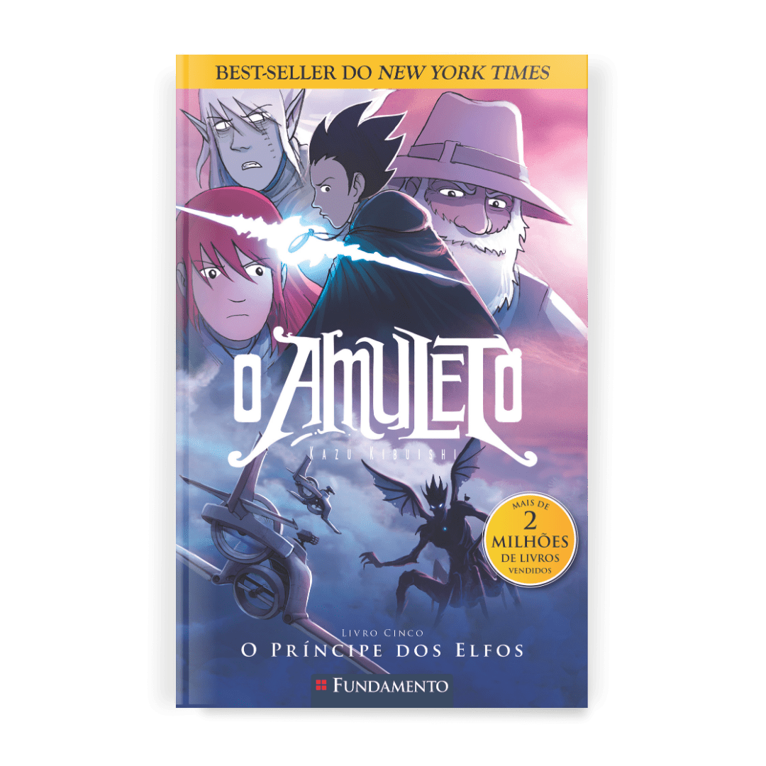 O Amuleto 05 - O Príncipe dos Elfos - Editora Fundamento livro_infantil