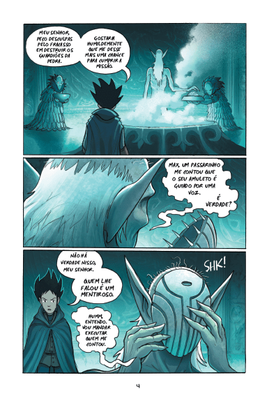O Amuleto 06 - Fuga de Lucien - Editora Fundamento livro_infantil
