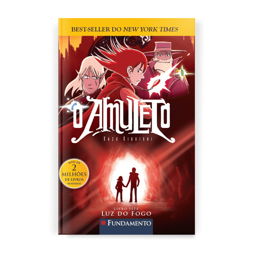 o Amuleto 07 - Luz do Fogo - Editora Fundamento livro_infantil