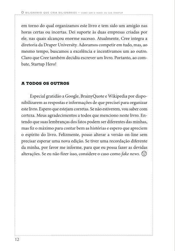 o Bilionário Que Cria Bilionários - Como Ser o Herói de Sua Startup - Editora Fundamento livro_infantil