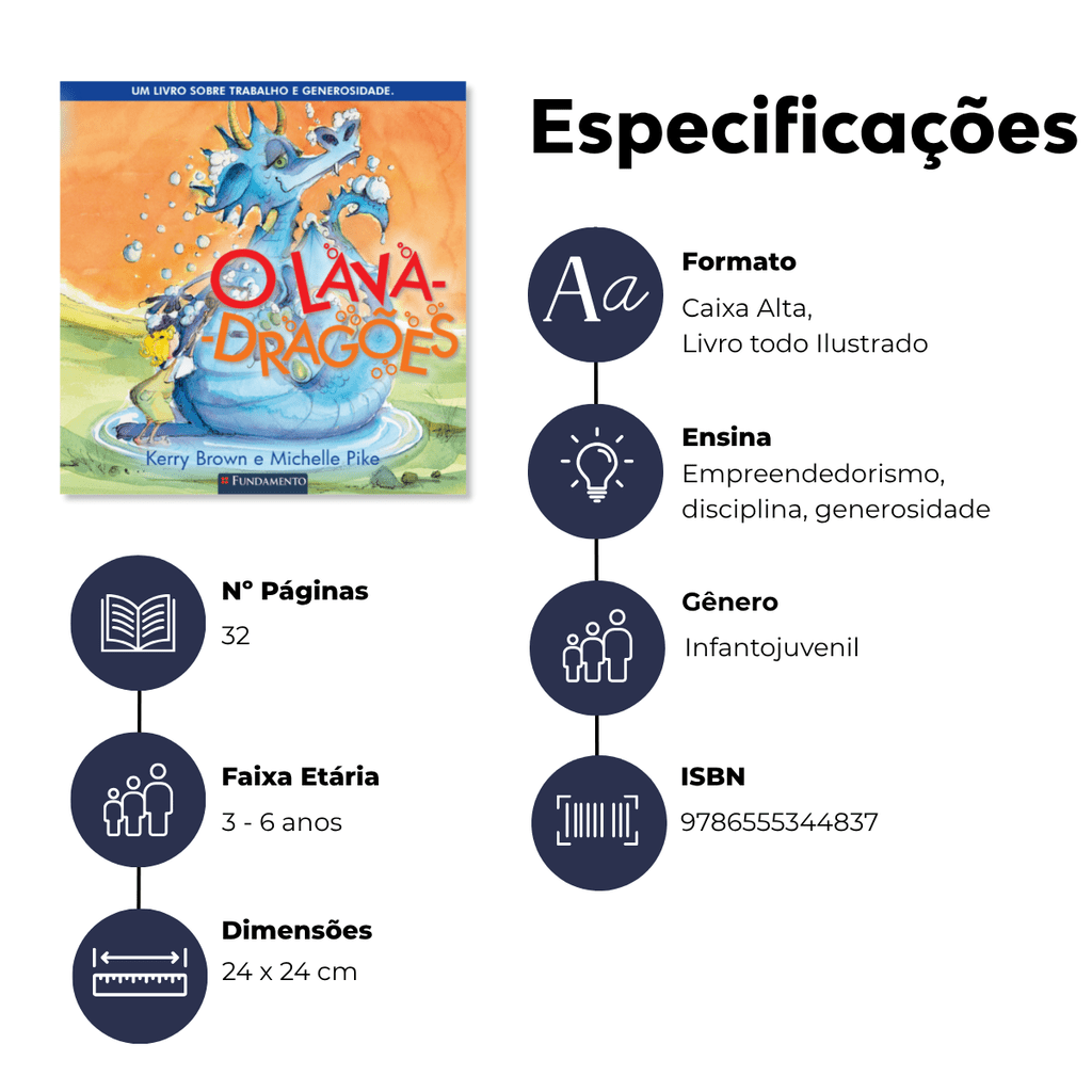 O Lava - Dragões - Editora Fundamento livro_infantil
