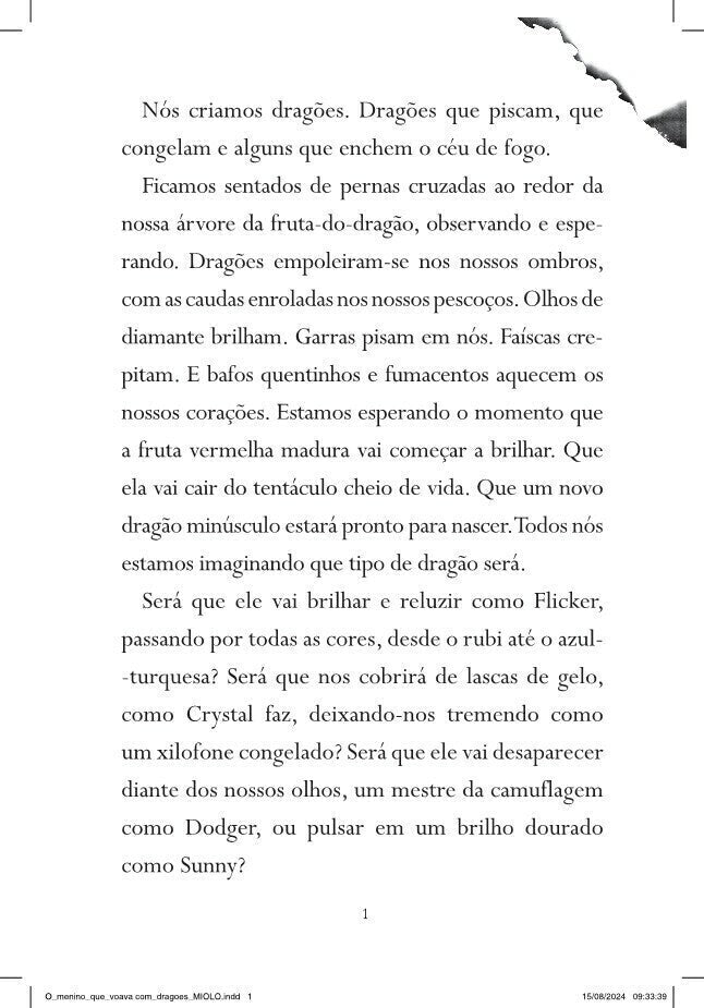 O Menino Que Voava com Dragões - Série o Menino Que Criava Dragões, Vol. 3 - Editora Fundamento livro_infantil