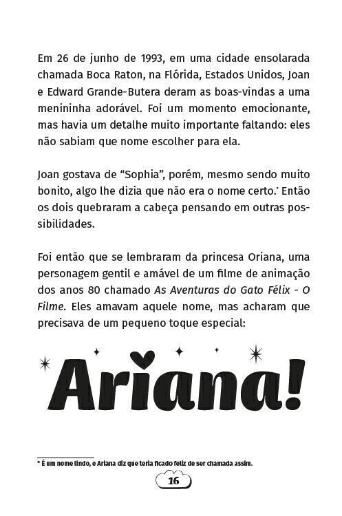 O Mundo de Ariana Grande - o Melhor Guia Extraoficial para Fãs - Editora Fundamento livro_infantil