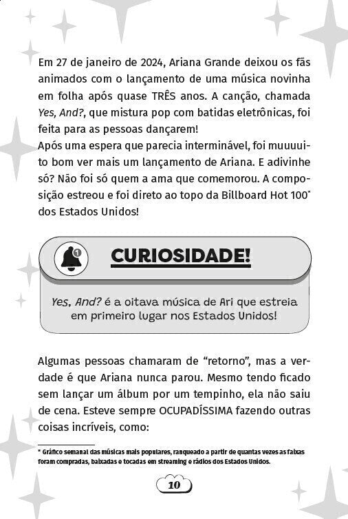 O Mundo de Ariana Grande - o Melhor Guia Extraoficial para Fãs - Editora Fundamento livro_infantil