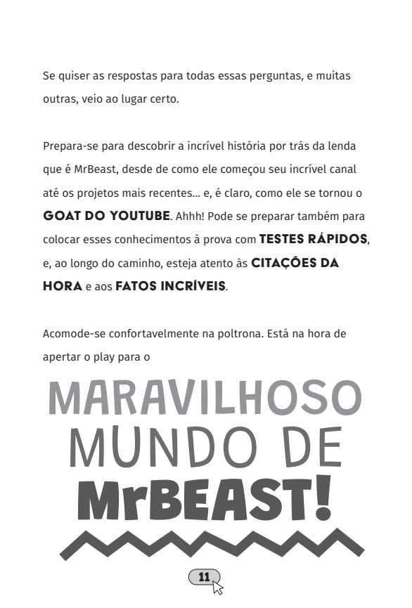 o Mundo de Mr Beast - o Melhor Guia Extraoficial para Fãs - Editora Fundamento livro_infantil