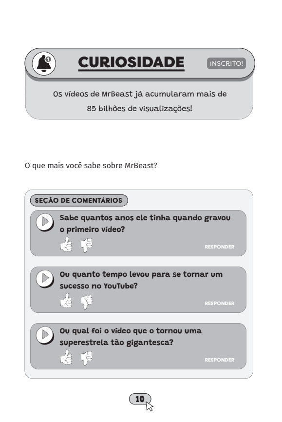 o Mundo de Mr Beast - o Melhor Guia Extraoficial para Fãs - Editora Fundamento livro_infantil