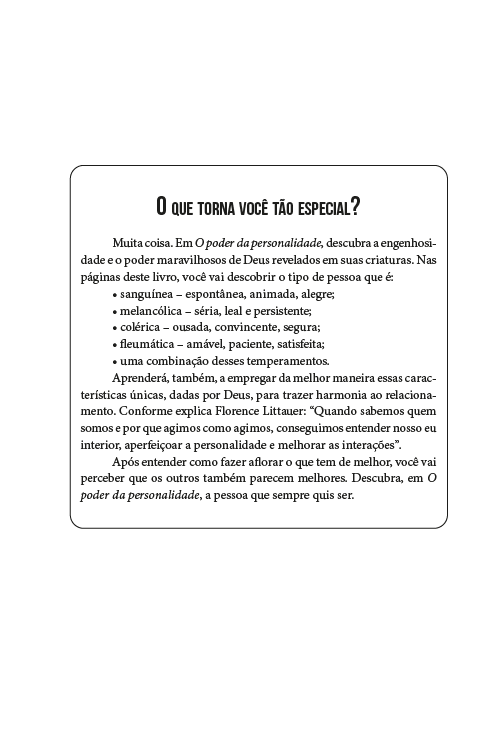 O Poder da Personalidade