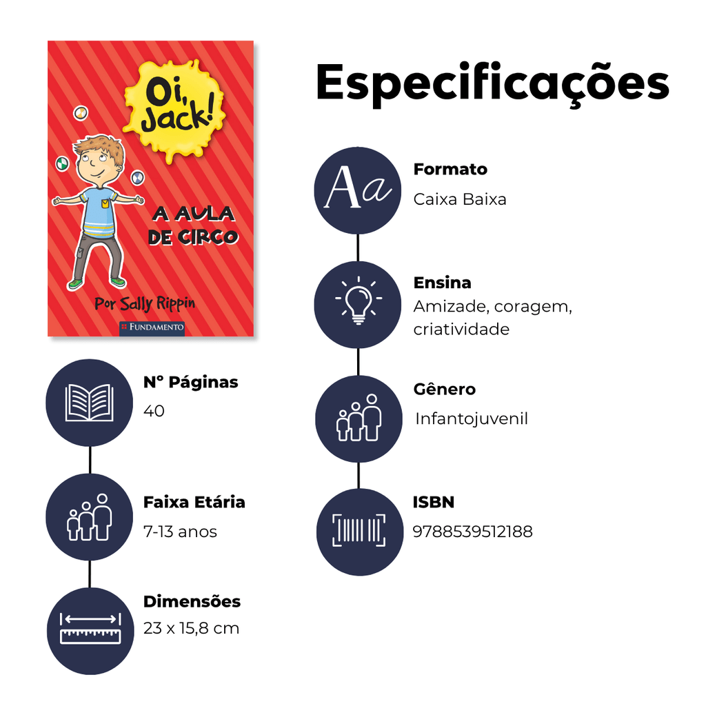 Oi, Jack - a Aula de Circo - Editora Fundamento livro_infantil