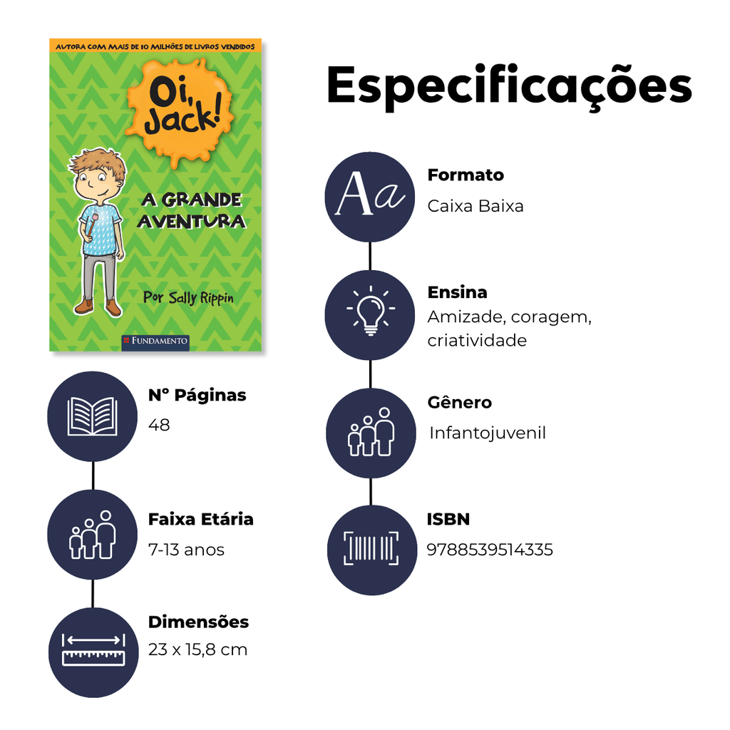 Oi, Jack - a Grande Aventura - Editora Fundamento livro_infantil