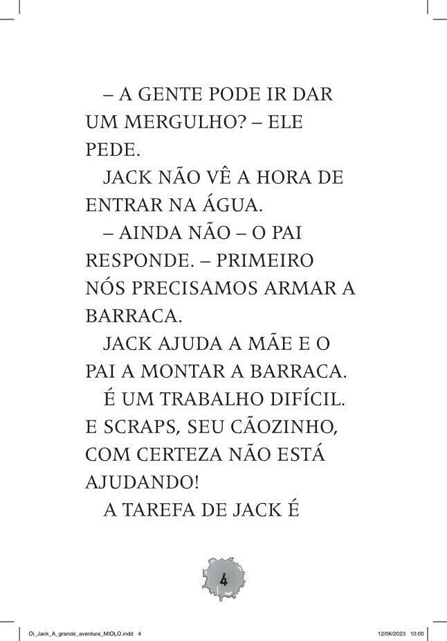 Oi, Jack - a Grande Aventura - Editora Fundamento livro_infantil