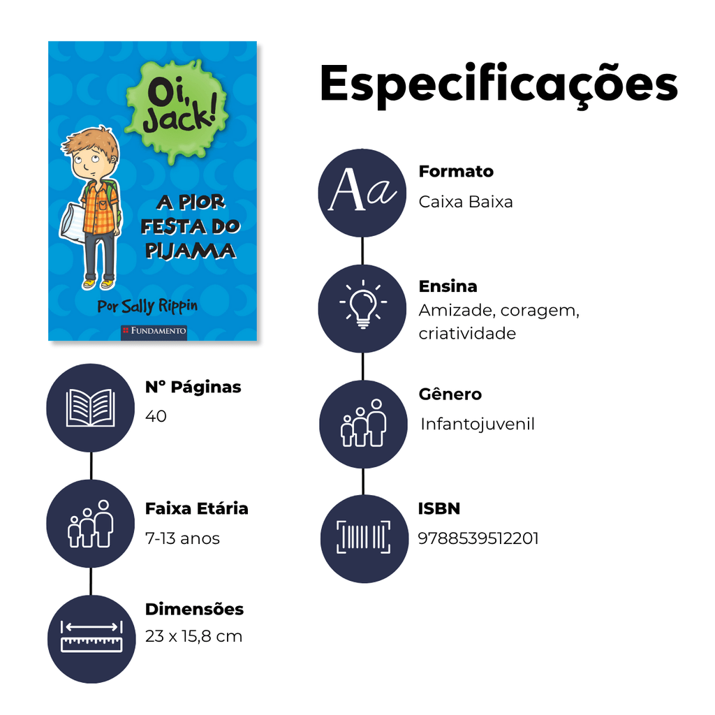 Oi, Jack - a Pior Festa do Pijama - Editora Fundamento livro_infantil