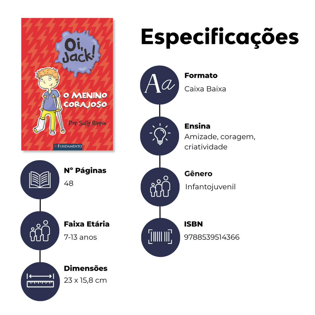 Oi, Jack - o Menino Corajoso - Editora Fundamento livro_infantil