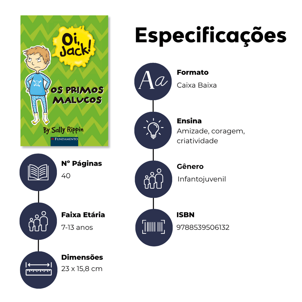 Oi, Jack! - Os Primos Malucos - Editora Fundamento livro_infantil