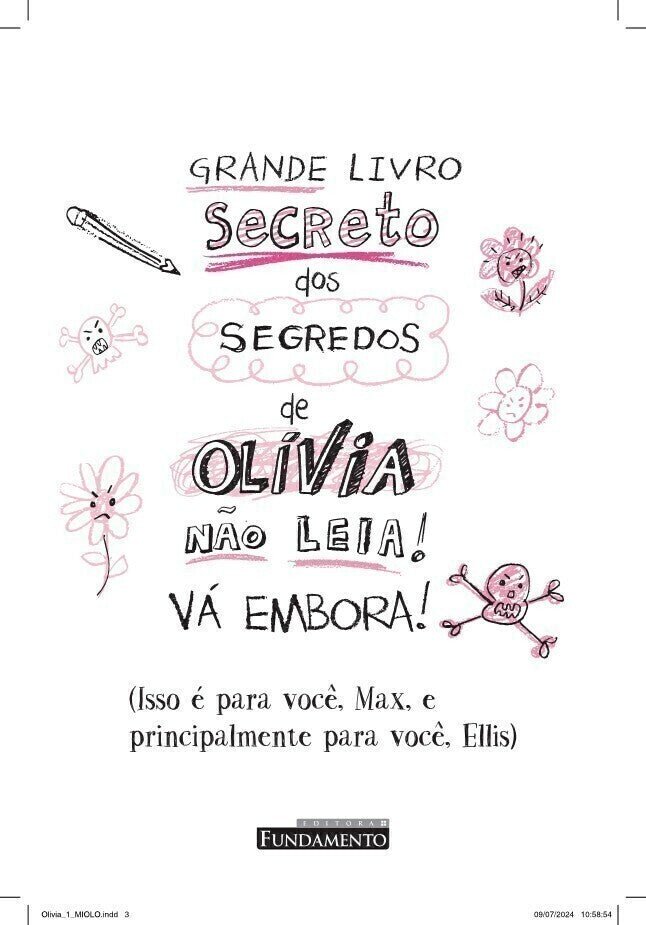 Os Desenhos Secretos de Olívia 01: Minha Nova Melhor Amiga - Editora Fundamento livro_infantil