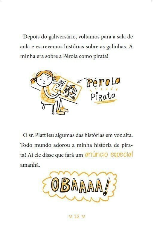 Os Desenhos Secretos de Olívia 5: o Grande Mistério das Galinhas - Editora Fundamento livro_infantil