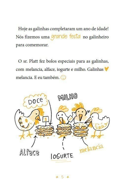 Os Desenhos Secretos de Olívia 5: o Grande Mistério das Galinhas - Editora Fundamento livro_infantil