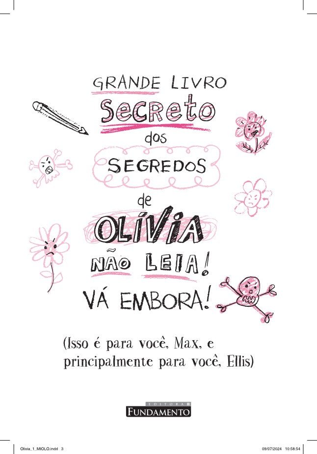 Os Desenhos Secretos de Olívia 8: Caçadores de Dragão - Editora Fundamento livro_infantil