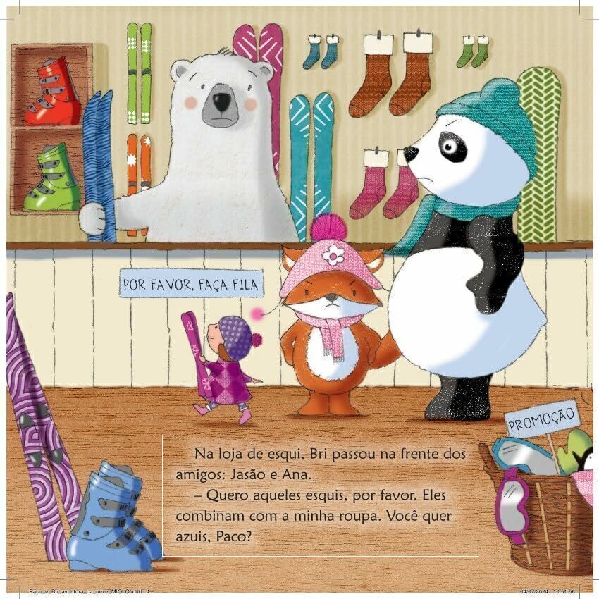 Paco e Bri: Aventura na Neve - Editora Fundamento livro_infantil