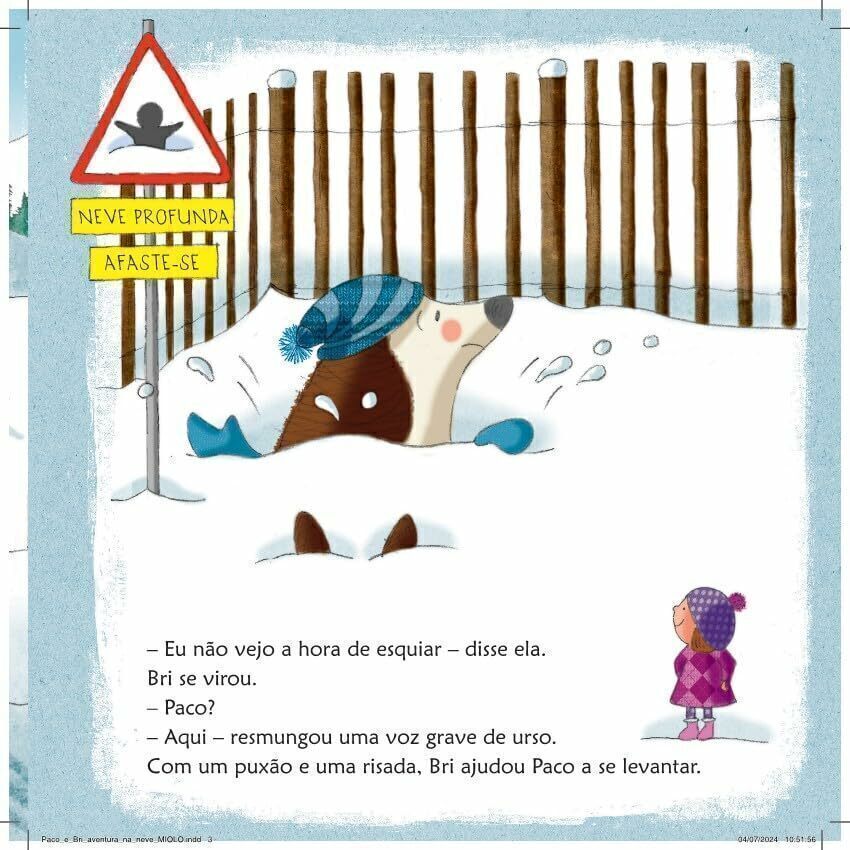 Paco e Bri: Aventura na Neve - Editora Fundamento livro_infantil